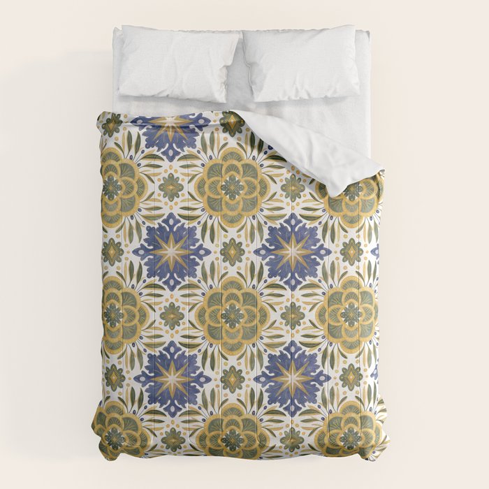 Tile floral nature Modern BY Comforter Gallery Image 6