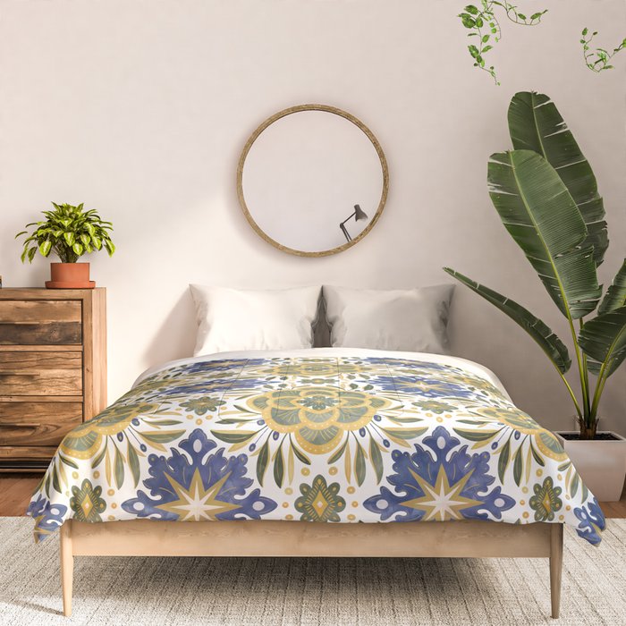 Tile floral nature Modern BY Comforter Gallery Image 3