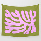Wasabi & Lavender: Matisse Paper Cutouts 05 Wall Tapestry Gallery Image 4