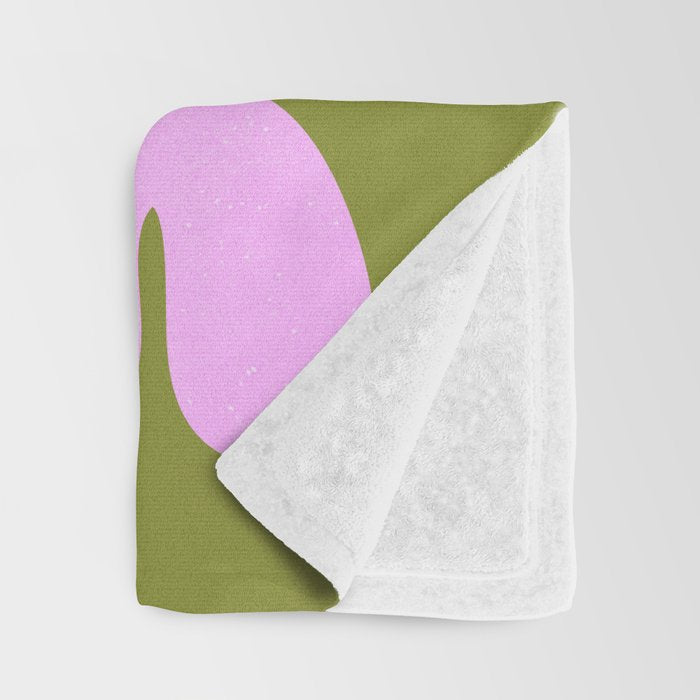 Wasabi & Lavender: Matisse Paper Cutouts 05 Throw Blanket Gallery Image 3