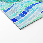 Mosaic Watercolor Sea Turtle Welcome Mat Gallery Image 2