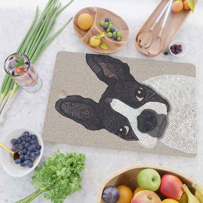 Boston Terrier 2015 Cutting Board Gallery Image 2