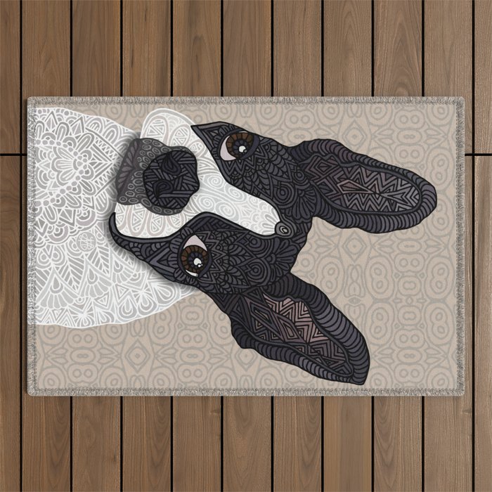 Boston Terrier 2015 Outdoor Rug Gallery Image 1