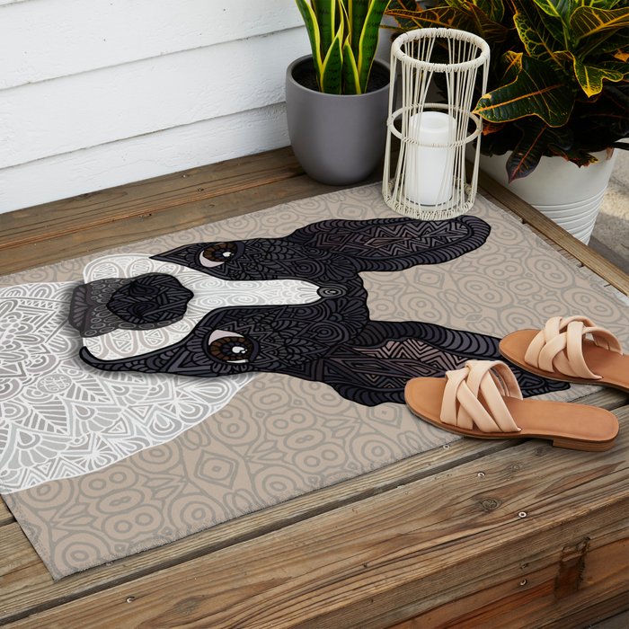 Boston Terrier 2015 Outdoor Rug Gallery Image 2