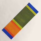 Ultramarine Blue Bloom Yoga Mat Gallery Image 1