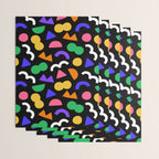 Colorful fun abstract shape art pattern Wrapping Paper Gallery Image 3