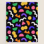Colorful fun abstract shape art pattern Jigsaw Puzzle Gallery Image 1