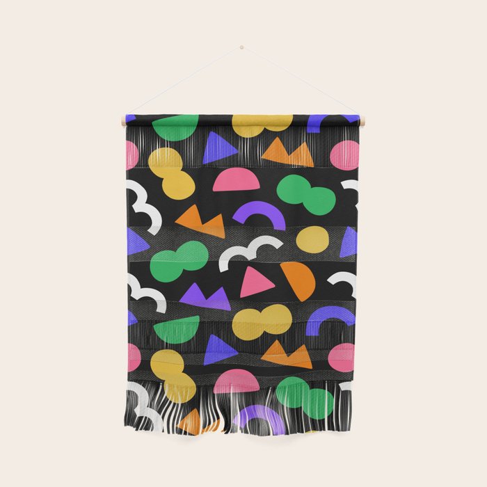 Colorful fun abstract shape art pattern Wall Hanging Gallery Image 1