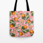 Lemon and Leaf Pattern V Tote Bag Gallery Image 1