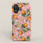 Lemon and Leaf Pattern V iPhone Case Gallery Image 1
