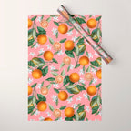 Lemon and Leaf Pattern V Wrapping Paper Gallery Image 1