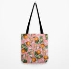Lemon and Leaf Pattern V Tote Bag Gallery Image 2