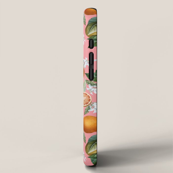 Lemon and Leaf Pattern V iPhone Case Gallery Image 2