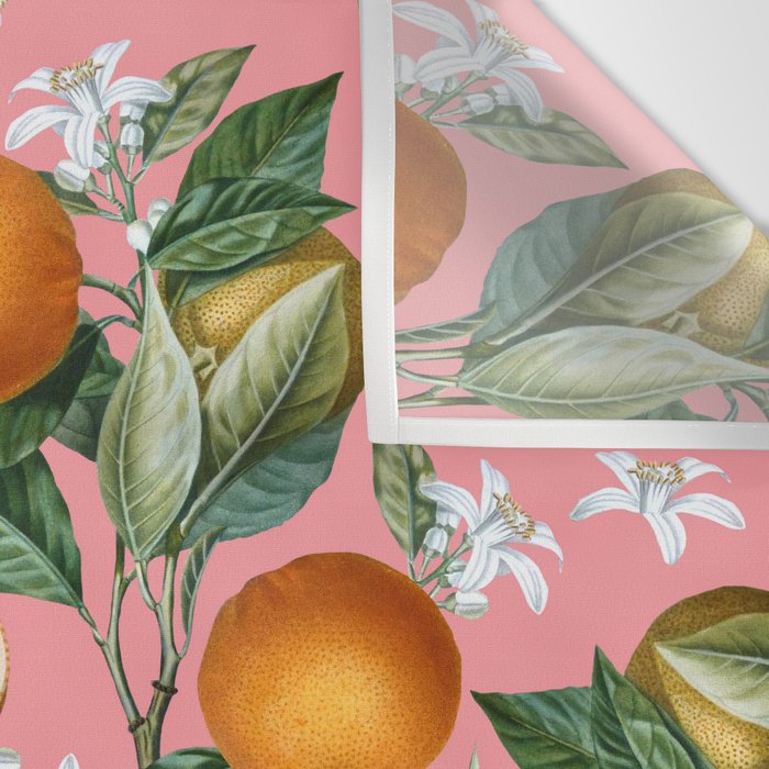 Lemon and Leaf Pattern V Wall Tapestry Gallery Image 3