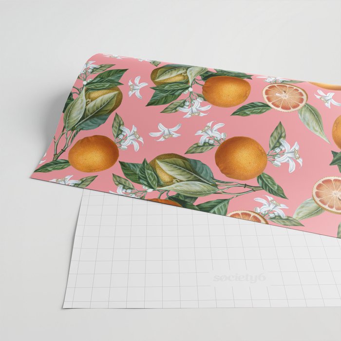 Lemon and Leaf Pattern V Wrapping Paper Gallery Image 2