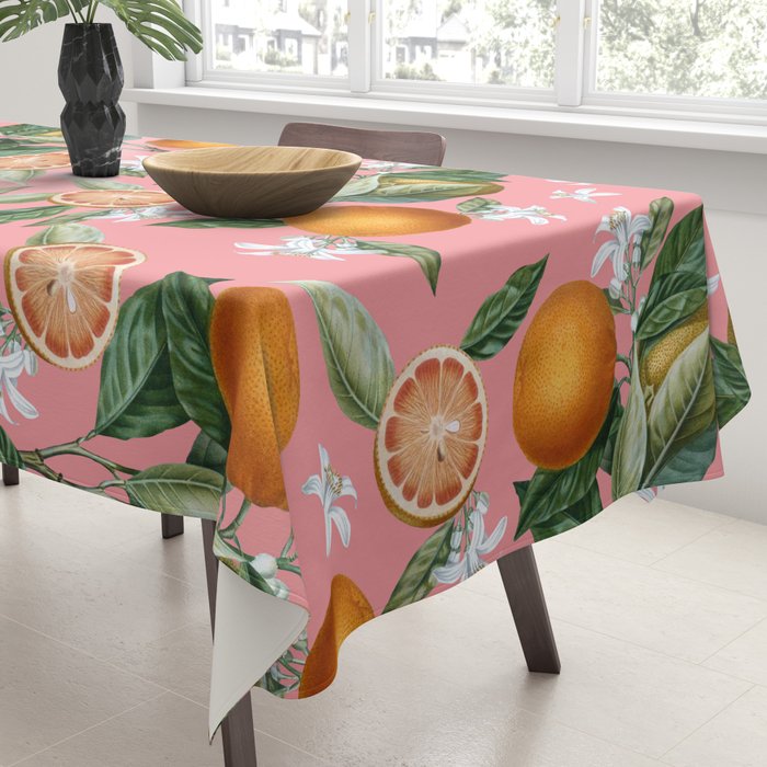 Lemon and Leaf Pattern V Tablecloth Gallery Image 3