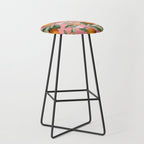 Lemon and Leaf Pattern V Stool Gallery Image 1