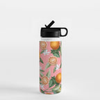 Lemon and Leaf Pattern V Water Bottle Gallery Image 1