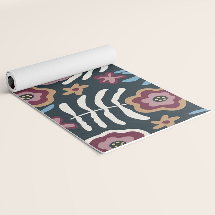 Artistic Floral Fantasy Yoga Mat Gallery Image 2