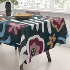 Artistic Floral Fantasy Tablecloth Gallery Image 3