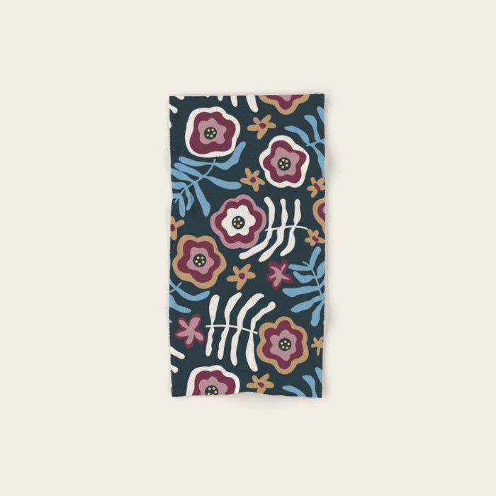 Artistic Floral Fantasy Bath Towel Gallery Image 1