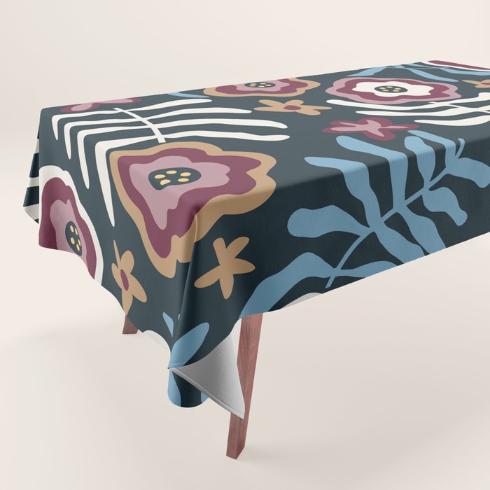 Artistic Floral Fantasy Tablecloth Gallery Image 1