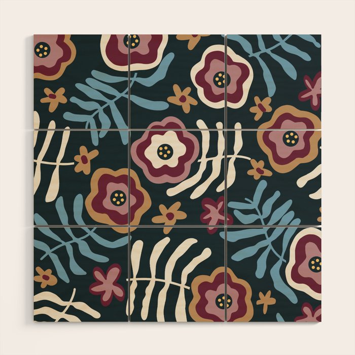 Artistic Floral Fantasy Wood Wall Art Gallery Image 1