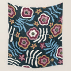 Artistic Floral Fantasy Wall Tapestry Gallery Image 4
