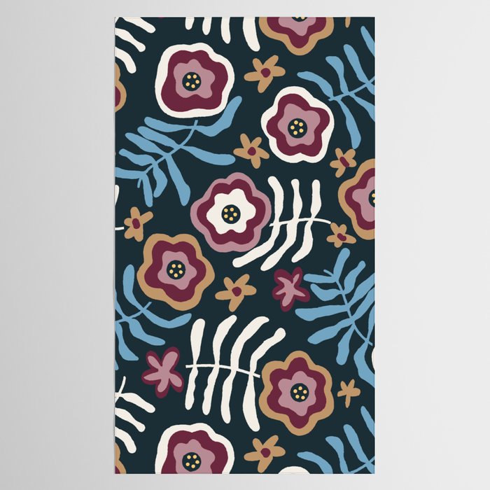 Artistic Floral Fantasy Tablecloth Gallery Image 2