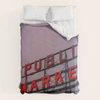 Seattle Public Market City Sunrise Comforter Gallery Image 6