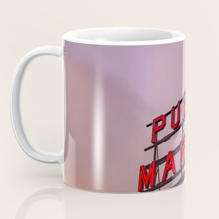 Seattle Public Market City Sunrise Coffee Mug Gallery Image 3