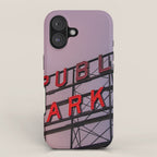 Seattle Public Market City Sunrise iPhone Case Gallery Image 1