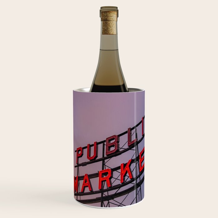 Seattle Public Market City Sunrise Wine Chiller Gallery Image 1
