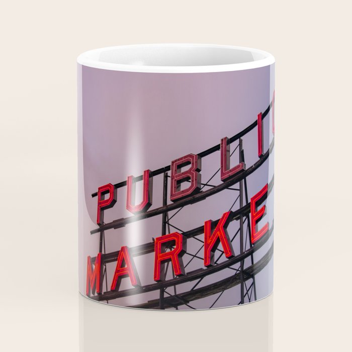 Seattle Public Market City Sunrise Coffee Mug Gallery Image 4