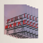 Seattle Public Market City Sunrise Wrapping Paper Gallery Image 3