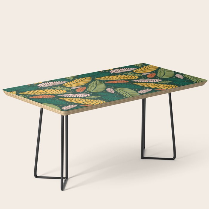 Tropical palm leaves pattern Coffee Table Gallery Image 1
