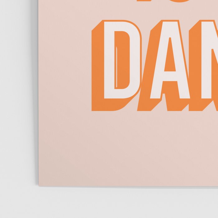 This Kitchen Is For Dancing (Peach Orange) Poster Gallery Image 3