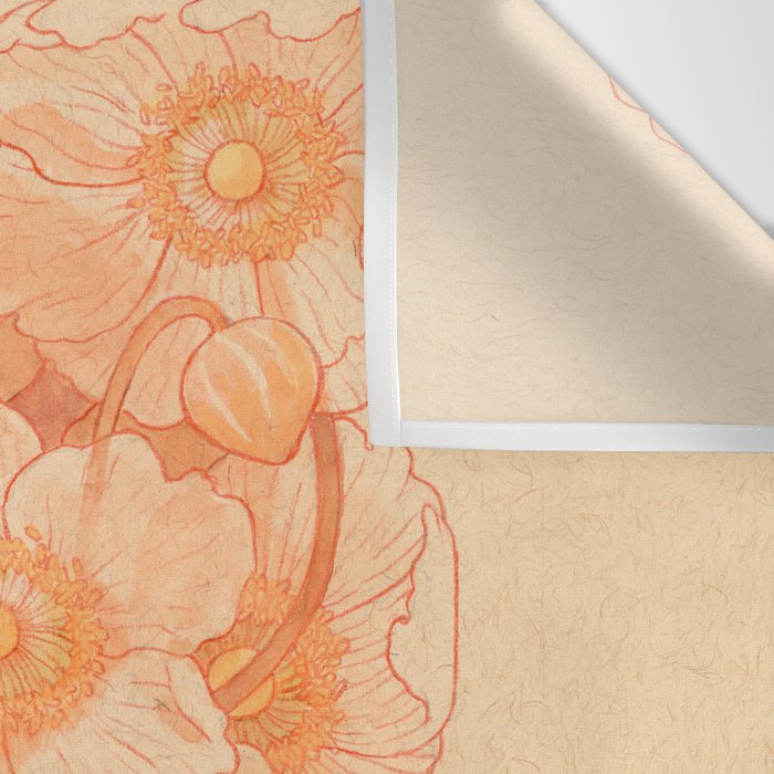 Anemone in Orange Wall Tapestry Gallery Image 3