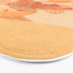 Anemone in Orange Bath Mat Gallery Image 3