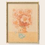 Anemone in Orange Serving Tray Gallery Image 1