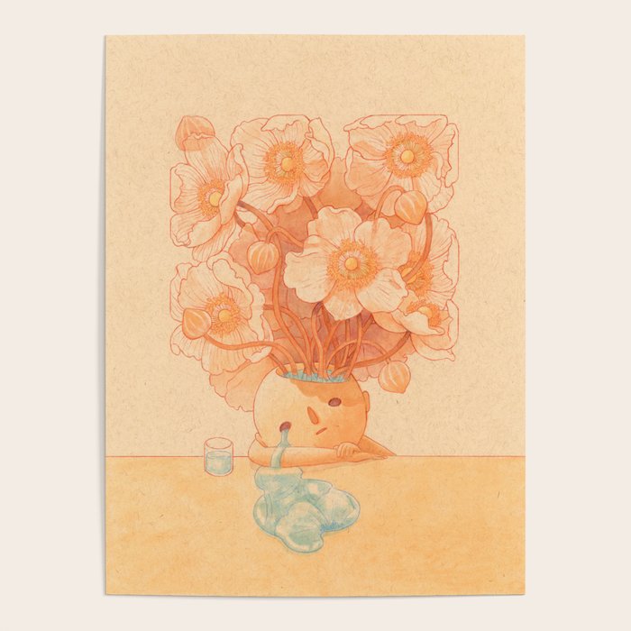 Anemone in Orange Poster Gallery Image 4