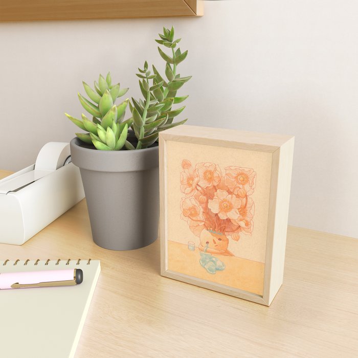 Anemone in Orange Mini Art Print Gallery Image 2