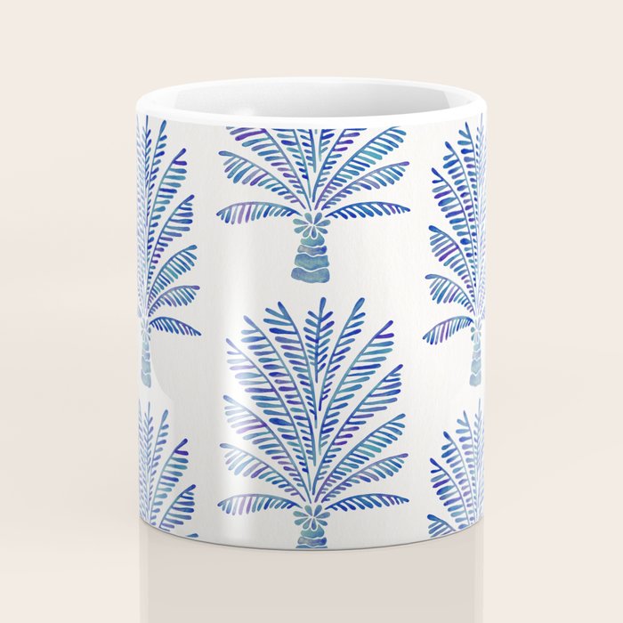 Palm Tree - Navy Palette Coffee Mug Gallery Image 4