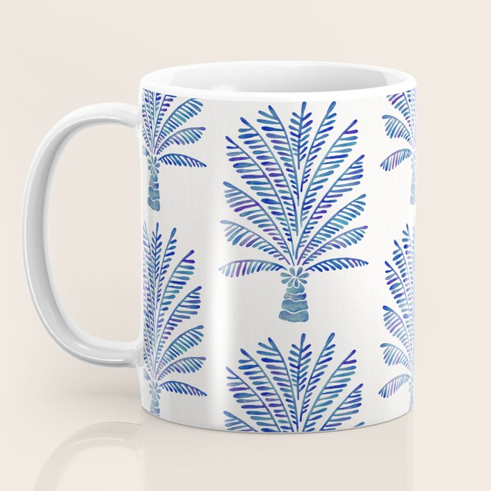 Palm Tree - Navy Palette Coffee Mug Gallery Image 3