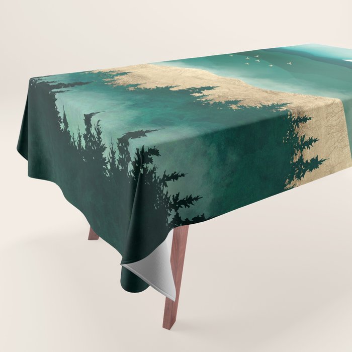 Summer Forest Mist Tablecloth Gallery Image 1