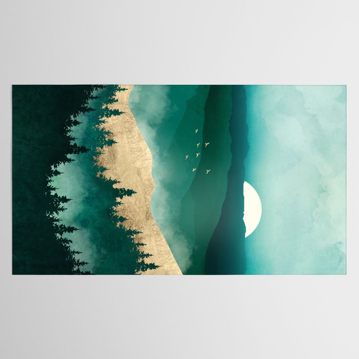 Summer Forest Mist Tablecloth Gallery Image 2