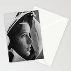 NASA Astronaut, Anna Fisher, black and white photograph Stationery Card Gallery Image 2