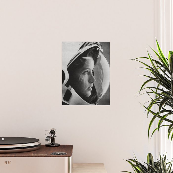 NASA Astronaut, Anna Fisher, black and white photograph Poster Gallery Image 2