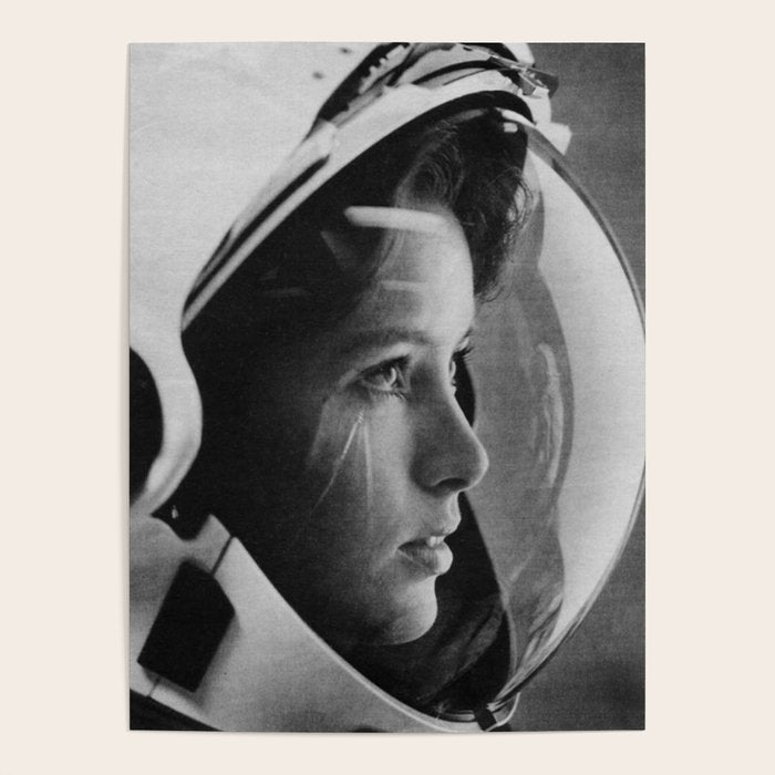 NASA Astronaut, Anna Fisher, black and white photograph Poster Gallery Image 4