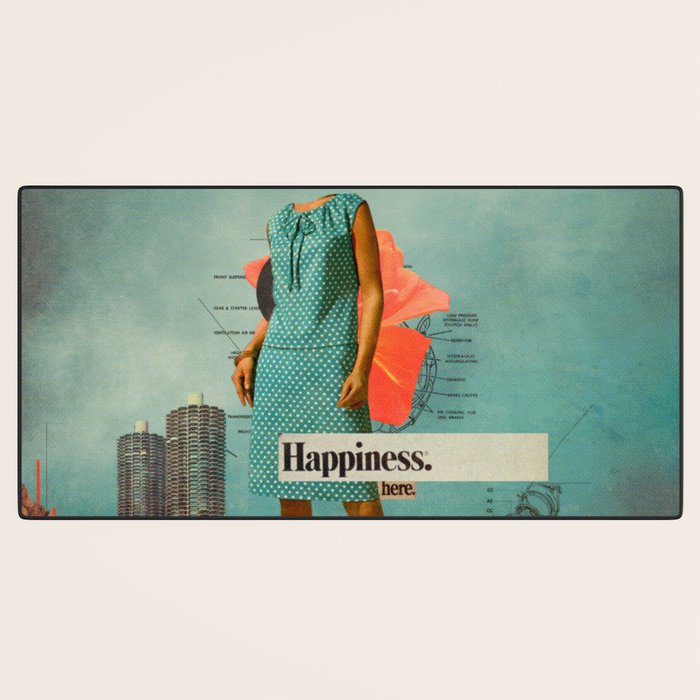Happiness Here Desk Mat Gallery Image 3